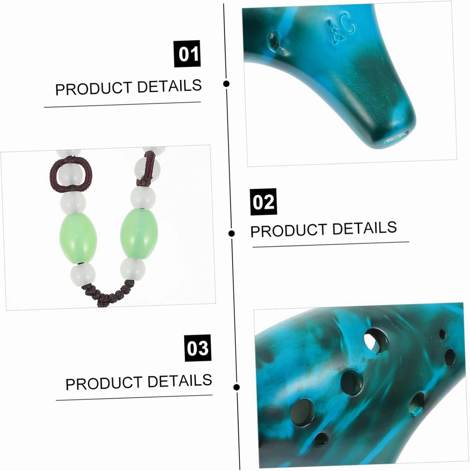 Vaguelly 1 Set Alto Ocarina Portable Music Instrument for Beginners Professionals Comfortable Grip Sound for Music Lovers and Performers