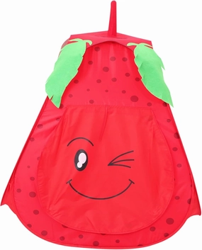 VANZACK Strawberry Game Tent Portable Indoor Playhouse Foldable Castle Play Tent for Fun Design for Ages Easy to Clean Material