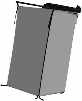 Vehicle Side Shower Tent Dressing Room Privacy Shelter Toilet Stall for Truck Travel, Gray