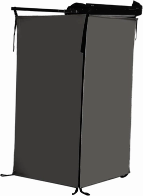 Vehicle Side Shower Tent Privacy Toilet Stall Dressing Room for Beach Automotive Long Road Trips RV Travel, Black