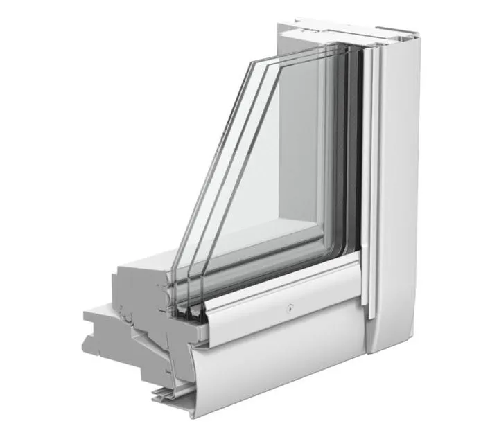 VELUX GGU FK06 0068 Triple Glazed Rain Noise Reduction White Polyurethane Centre-Pivot Roof Window (66 x 118 cm)