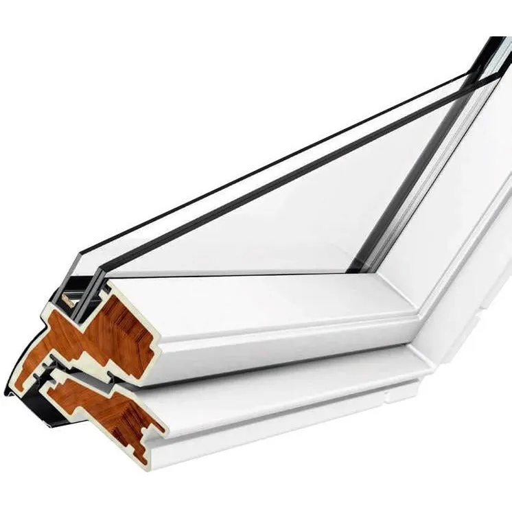 VELUX GGU SK06 0062 White Polyurethane Centre-Pivot Roof Window (114 x 118 cm)