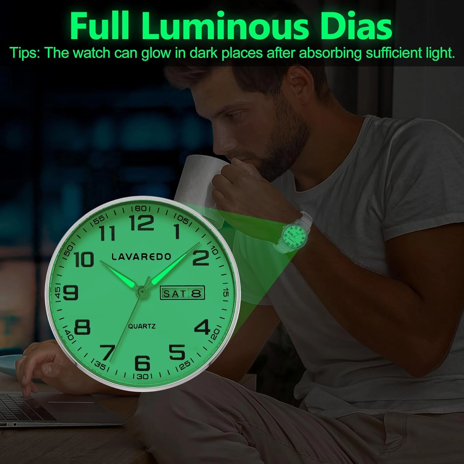 Watches for Men with Easy to Read Dial, Waterproof Analog Watch, Elegant Men's Watch - Stainless Steel Expansion Band, Stylish Christmas & Birthday Gifts for Men