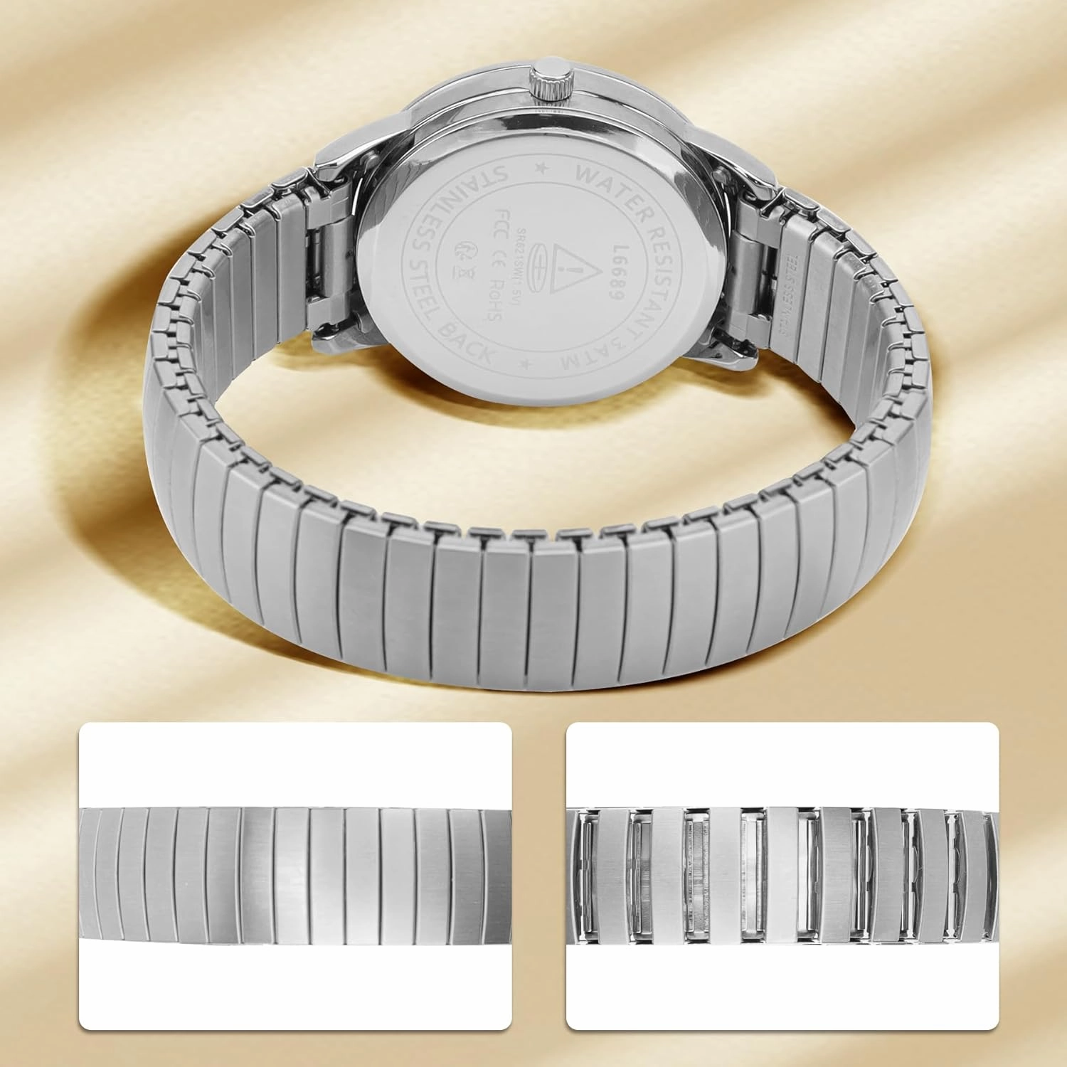 Watches for Men with Easy to Read Dial, Waterproof Analog Watch, Elegant Men's Watch - Stainless Steel Expansion Band, Stylish Christmas & Birthday Gifts for Men
