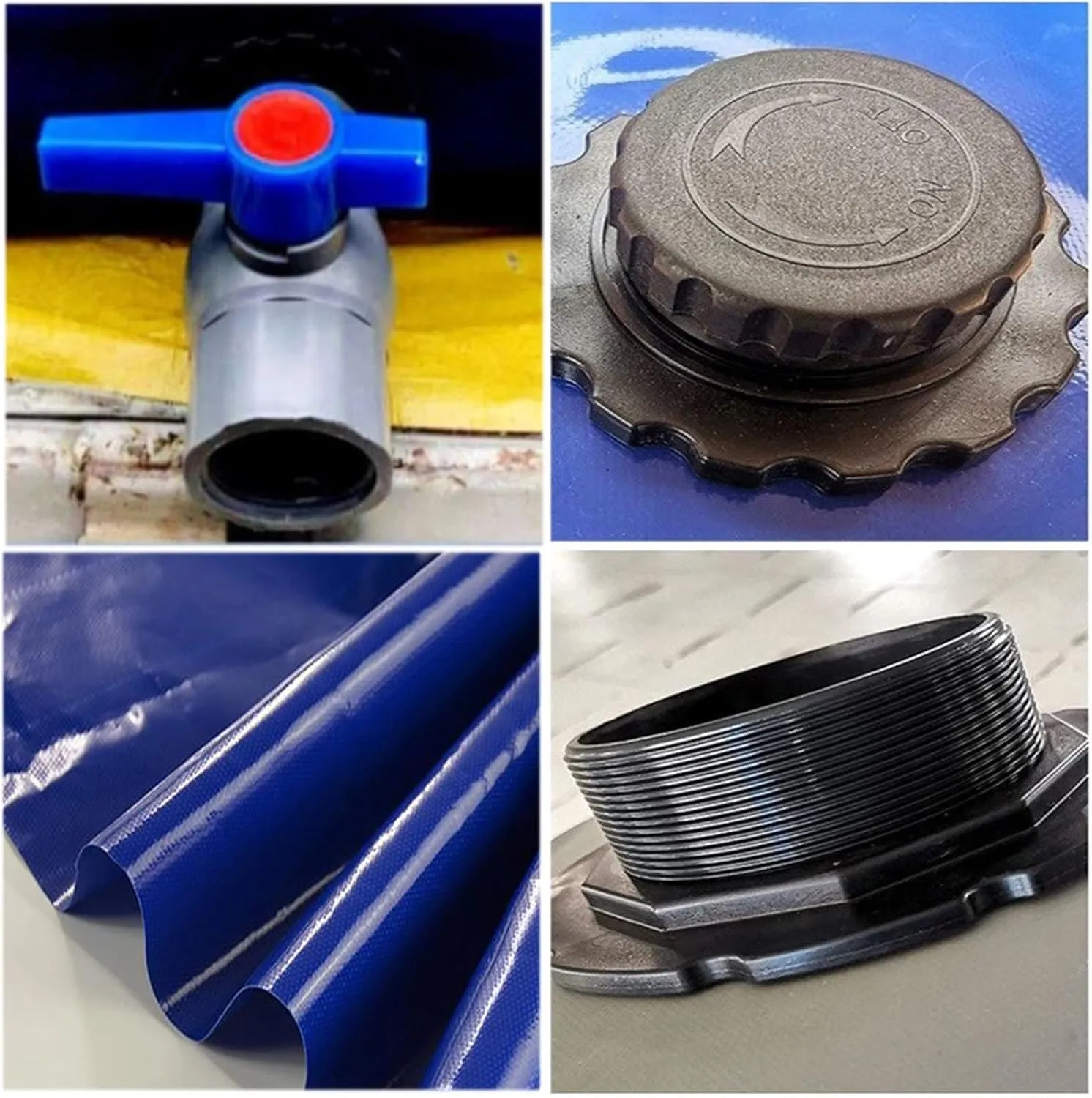 Water Storage Bladder Containers PVC Storage Water Bag for Camper/Tricycle Transport, Foldable Store Water Bladders/Large Capacity Gardening Emergency Water Tank for Home Pasture(2.5x1.5x0.8m/3000 L/7