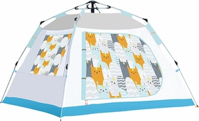 Waterproof Camping Tent Easy Setup, Instant Pop Up Tents Weatherproof, Foldable Automatic Tent Spacious for 3/4 Person, Outdoor Portable Dome Tents, for Hiking Traveling