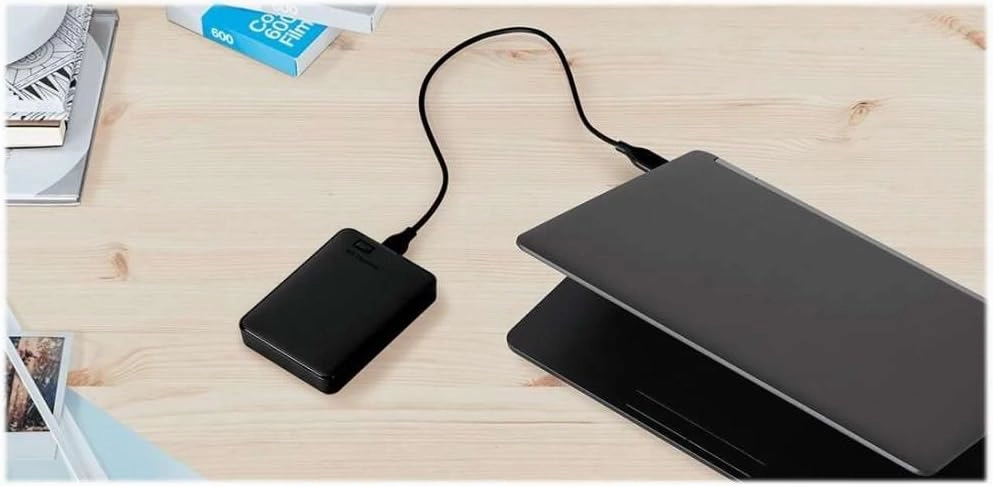 WD 5TB Elements Portable External Hard Drive for Windows, USB 3.2 Gen 1/USB 3.0 for PC & Mac, Plug and Play Ready - WDBU6Y0050BBK-WESN