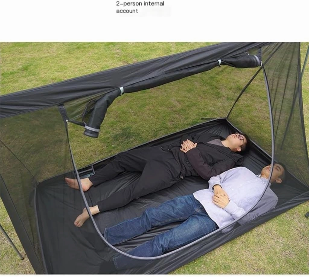 Weatherproof Tents Portable Outdoor Rod-Free Anti-Mosquito Camping Mosquito Net Shelter Tent Inner Tent Camping Equipment Camping and Hiking Tents