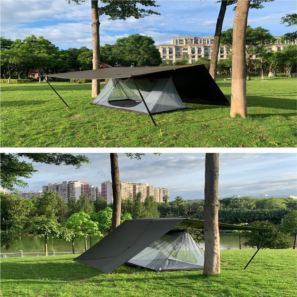 Weatherproof Tents Portable Outdoor Rod-Free Anti-Mosquito Camping Mosquito Net Shelter Tent Inner Tent Camping Equipment Camping and Hiking Tents