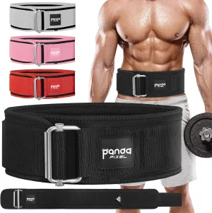 Weight Lifting Belt, PIXEL PANDA Self-Locking Weightlifting Belt, Weight Lifting belts, Premium Gym Belt for Men and Women, Professional Powerlifting Belt for Workout Fitness Squats Deadlifts Bodybuilding
