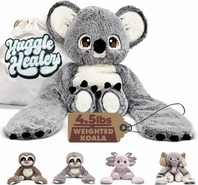 Weighted Stuffed Animals for Adults, Teens and Kids - 40 Inch Long Plush Arms for Hugs - 4.5lb Koala Stuffed Animal Plushies - Noa Koala
