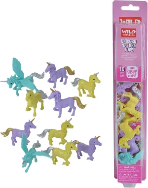 Wild Republic Unicorn Nature Tube, Unicorn Gifts, Fantasy Figures, Unicorn Toys, Kids Gifts, 10-Pieces