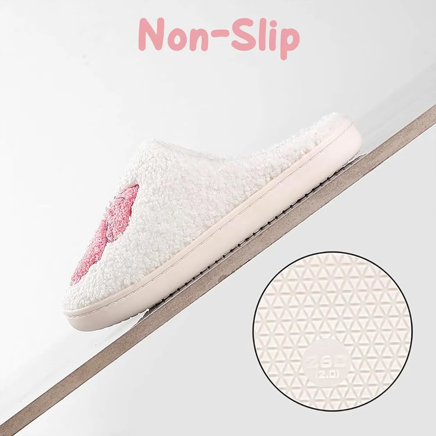 Women's Cute Retro Strawberry Cherry Slippers Valentine's Day Plush Soft Memory Foam House Home Shoes