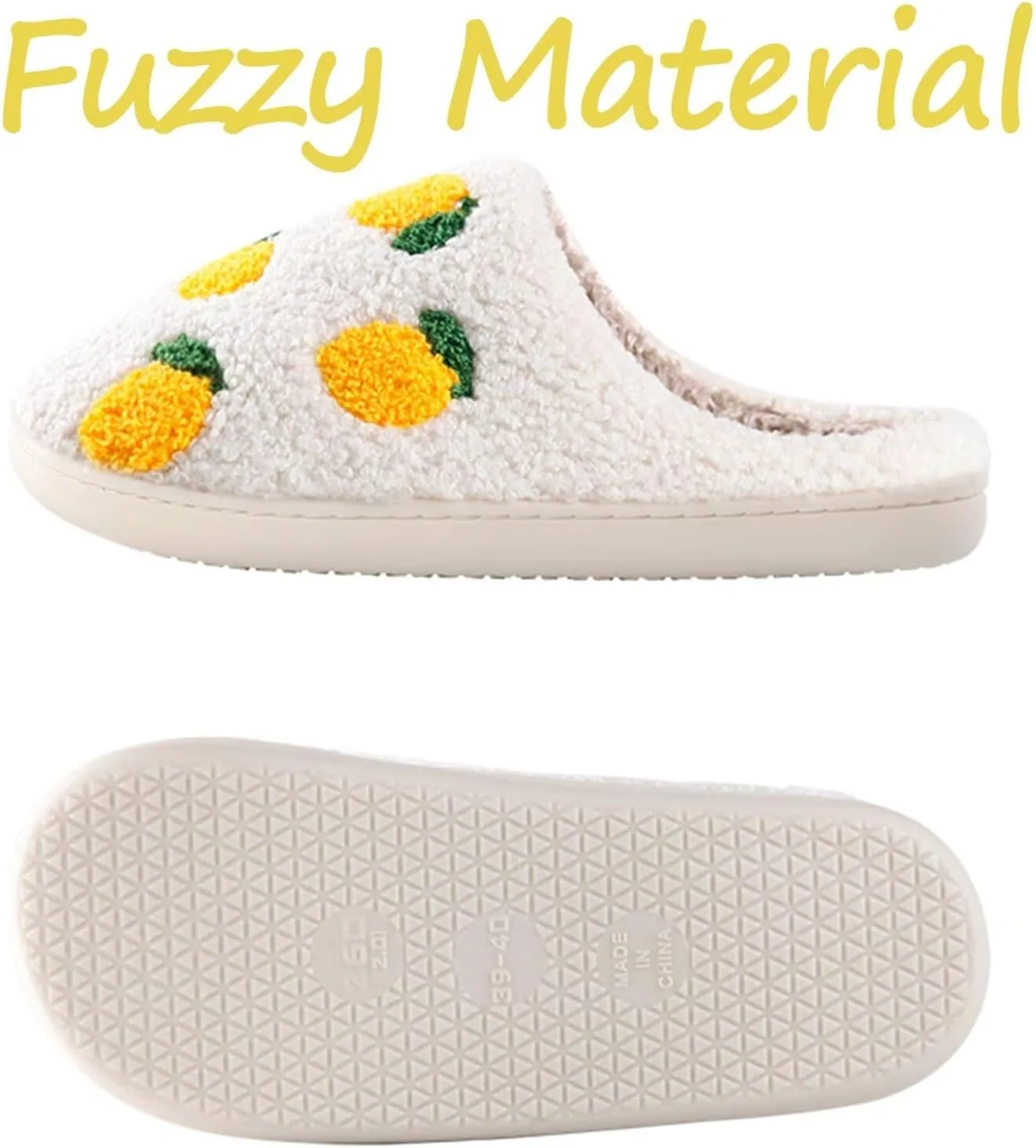 Women's Cute Retro Strawberry Cherry Slippers Valentine's Day Plush Soft Memory Foam House Home Shoes