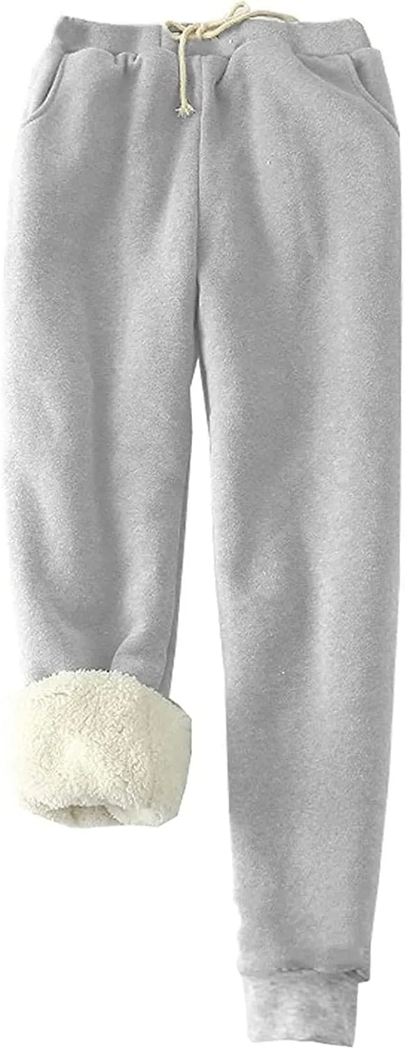 Womens Lounge Set 2 Piece Fleece Lined Loungewear Sets Soft Comfy Pajama Set Fuzzy Sherpa Sweatsuits Matching Outfits