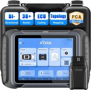 XTOOL D8W Wireless OBD2 Scanner: Bidirectional Scan Tool with Topology, ECU Coding, FCA AutoAuth, 38  Resets, Active Tests, PMI, All System, V.A.G Guide, Crankshaft Relearn, CANFD/DoIP, 3-Yr Update