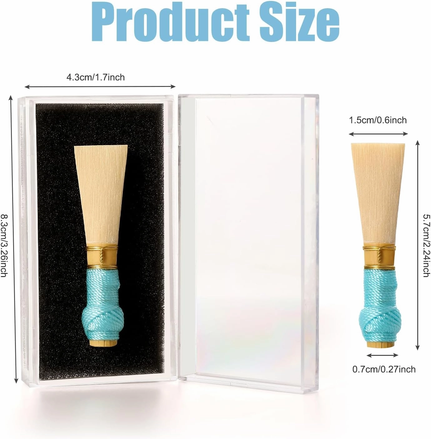 XYW Artist Bassoon Reed with Portable Case, Medium Hard - Ideal for Experienced Players, Handmade by Professional Bassoonist