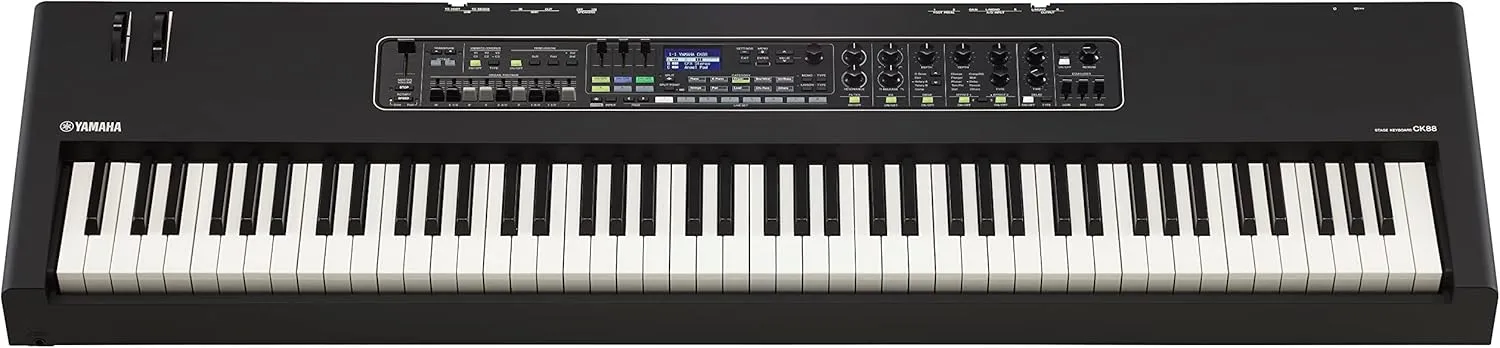 Yamaha CK Series 88-Key Stage Keyboard with Built-In Speakers, Black (CK88)