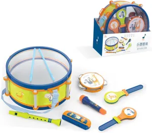 YARNOW Educational Percussion Set Jazz Drum Kit for Develops Fine Motor Skills Hand Eye Coordination Preschool