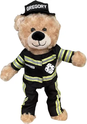 ZZZ Bears Personalized Firefighter Teddy Bear, Thoughtful Gift for Firefighters, Spouses & Kids