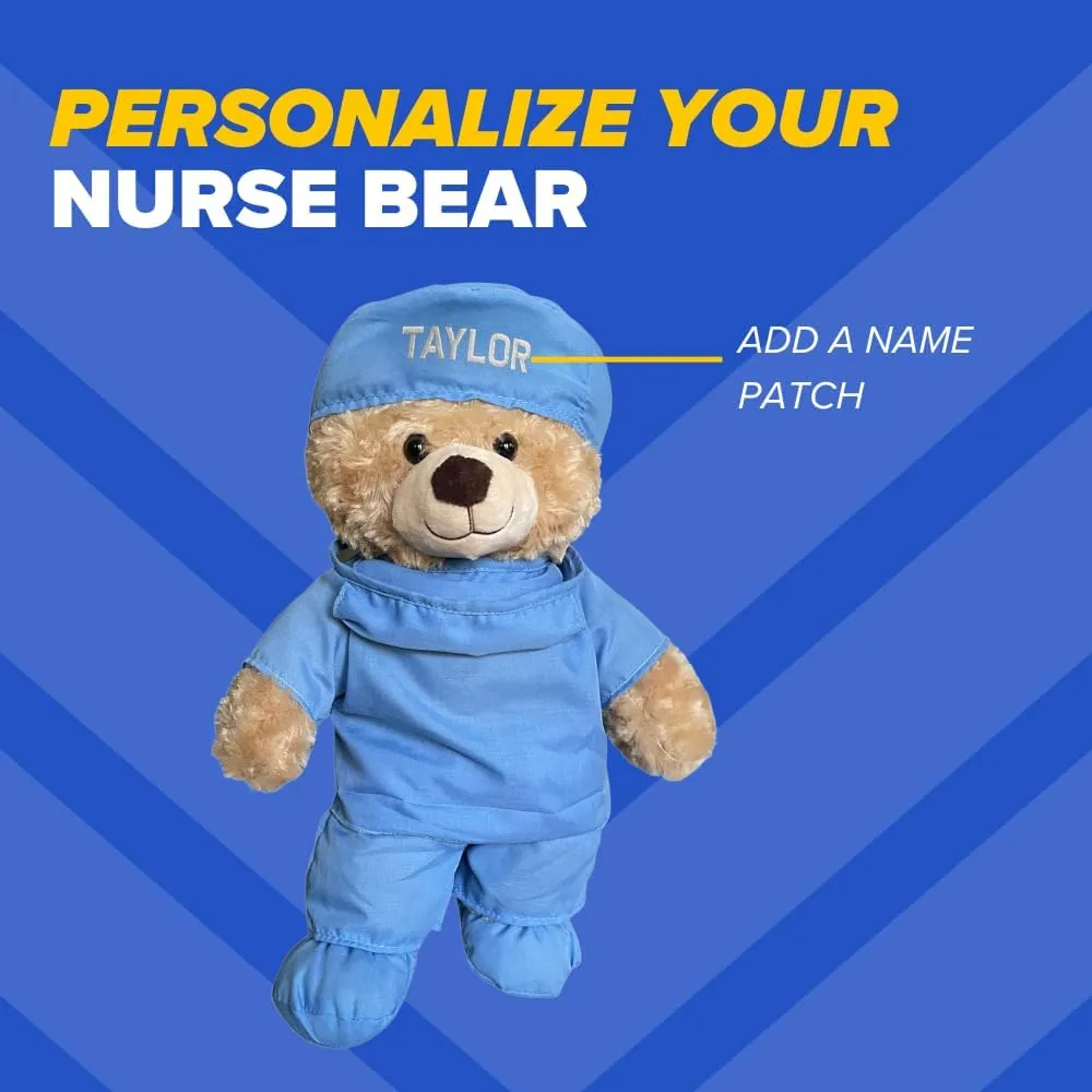 ZZZ Bears Personalized Nurse Teddy Bear, Thoughtful Gift for Nurses, Spouses & Kids