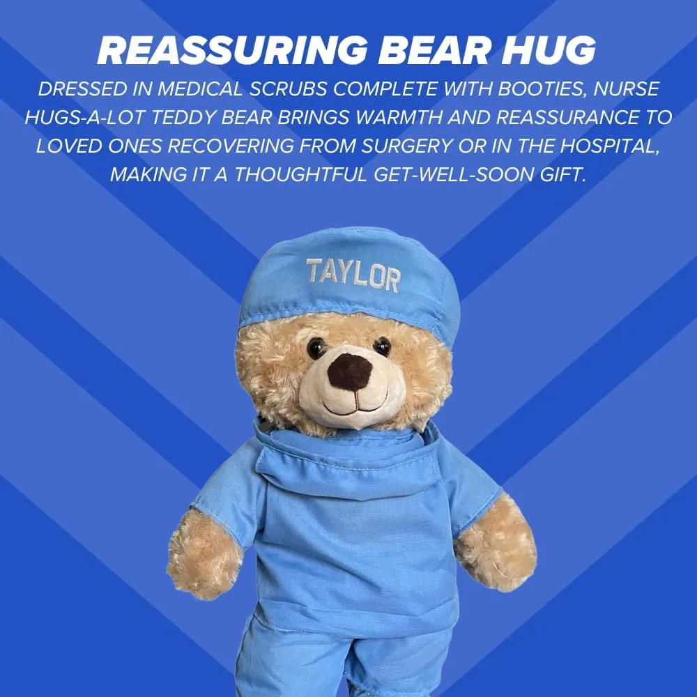 ZZZ Bears Personalized Nurse Teddy Bear, Thoughtful Gift for Nurses, Spouses & Kids