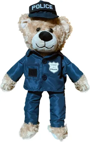 ZZZ Bears SGT Sleeptight Police Teddy Bear, Comforting Gift for Police Kids, Provides Comfort & Sense of Security During Separation