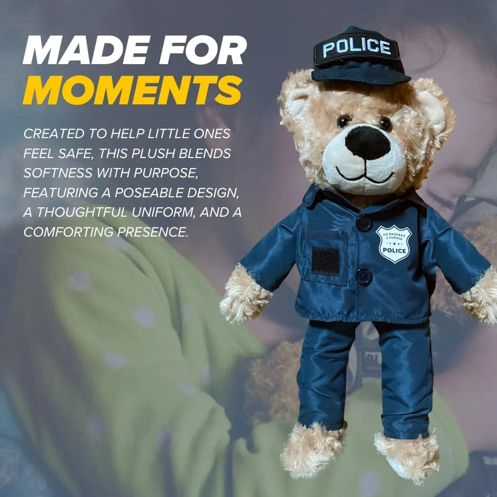 ZZZ Bears SGT Sleeptight Police Teddy Bear, Comforting Gift for Police Kids, Provides Comfort & Sense of Security During Separation