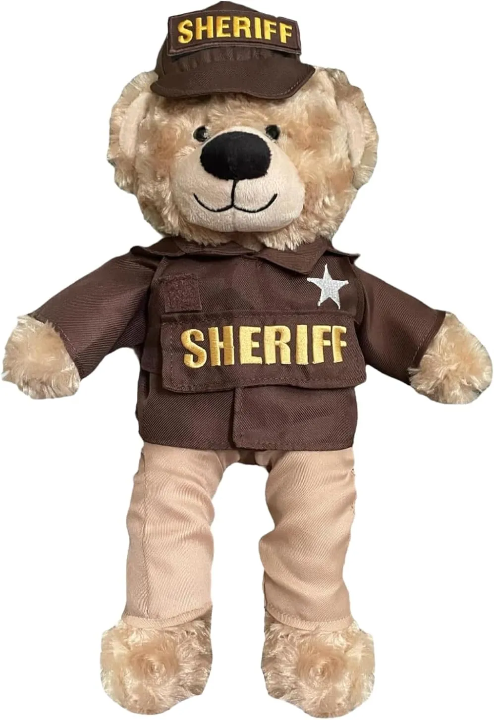ZZZ Bears Sheriff Teddy Bear, Comforting Gift for Sheriff Kids, Provides Comfort & Sense of Security During Separation